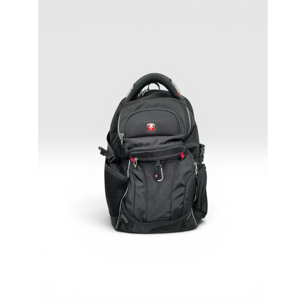SWISSGEAR 6752 ScanSmart Airflow Laptop Tablet iPad Backpack Black Red USED